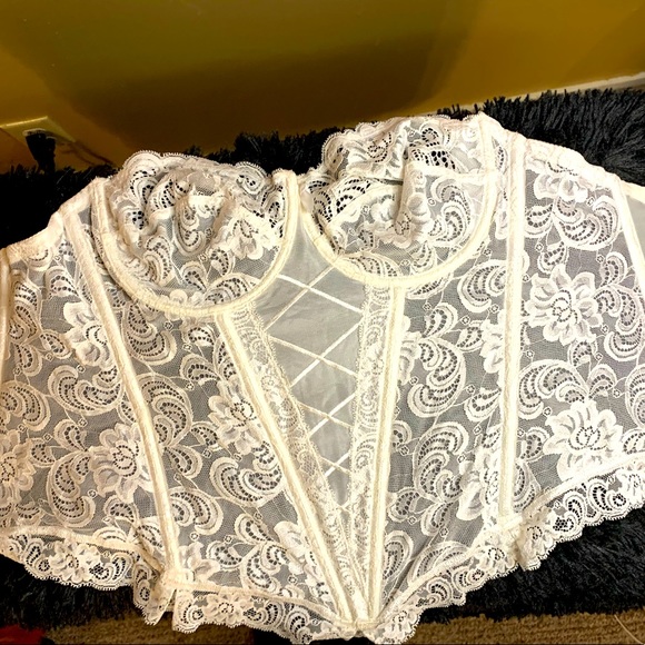 Lingerie-Bustier, Corset, white Lace, Gossard, 36Cc - Picture 1 of 14